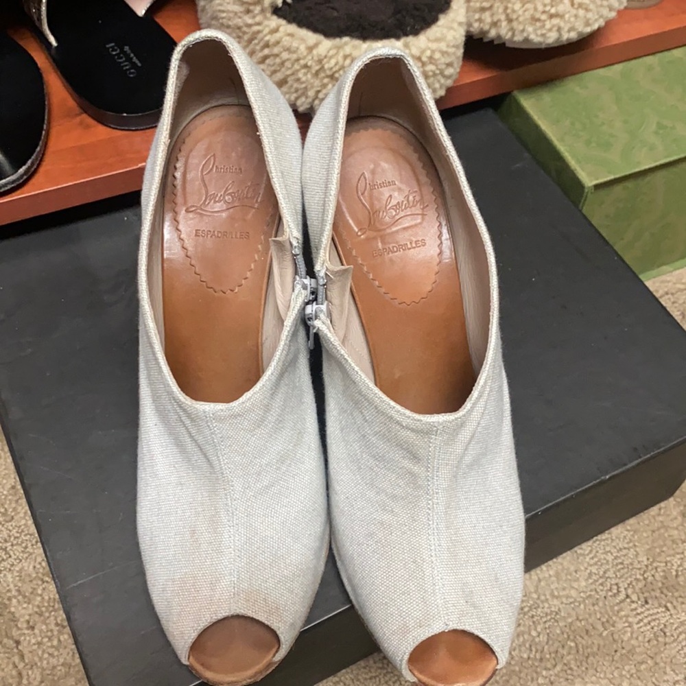 Louboutin wedge
